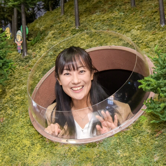 山の模型にも仕掛けがいっぱい！